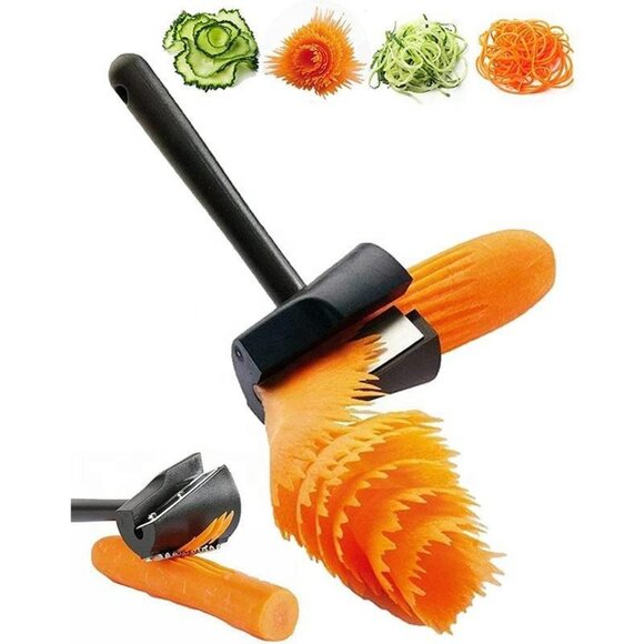 Multifunctional Carrot Curler Cucumber Sharpener Spiral Grater Kitchen 1 Pack - Picture 8 of 14
